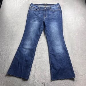 Judy Blue Bootcut Jeans Medium Wash Raw Hem JB82519DK Womens 13/31